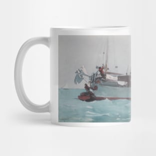 Taking on Wet Provisions (Schooner Marked Newport, K. W.) by Winslow Homer Mug